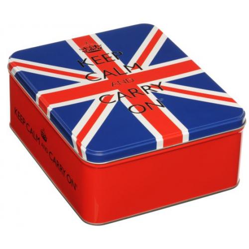 Keep Calm And Carry On Union Jack Afternoon Tea Kit 40 English Breakfast Teabags  & Biscuits