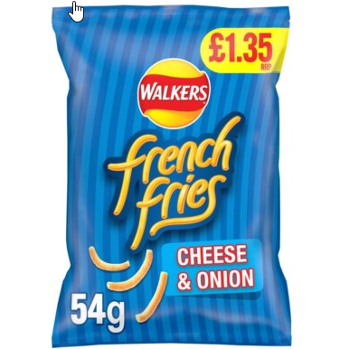 Walkers French Fries Cheese & Onion