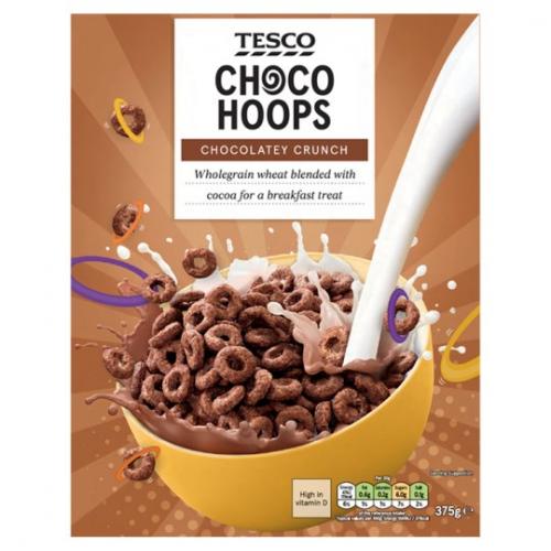 Tesco Choco Hoops Cereal