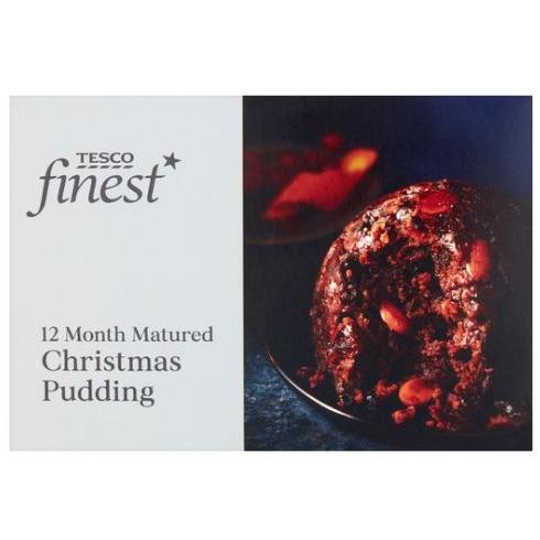 Tesco X Finest Christmas Pudding - Matured 12 Months 18 x
