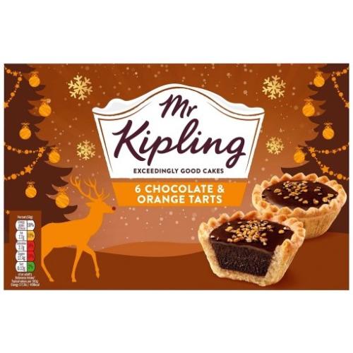 Mr Kipling Christmas Cakes - Chocolate & Orange Tarts
