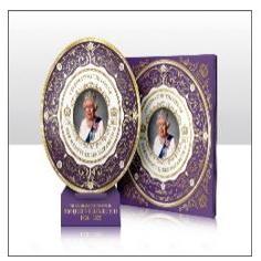 Queen Elizabeth II Commemorative 15cm Plate 12pc