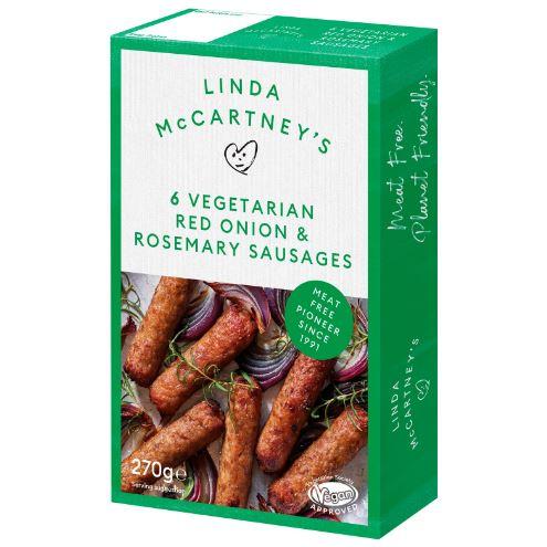 Linda McCartney's Vegetarian Red Onion & Rosemary Sausages