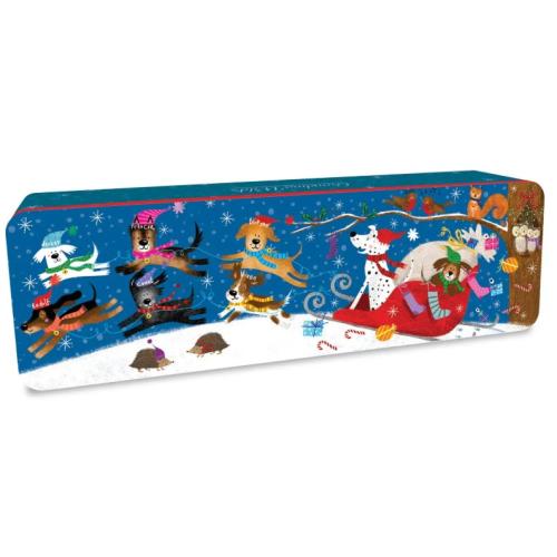 Grandma Wild's Embossed Christmas Dogmas Dasher Tin