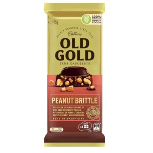 Cadbury AUS Old Gold Peanut Brittle