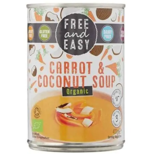 Free & Easy Carrot & Coconut Soup Organic