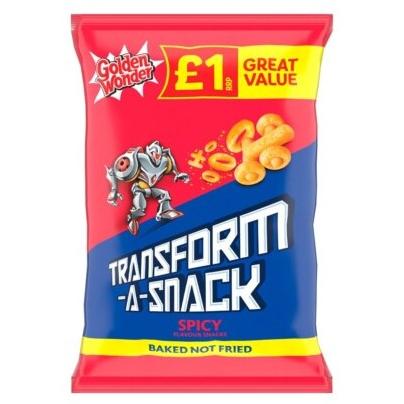 Golden Wonder TRANSFORM-A-SNACK SPICY FLAVOUR SNACKS