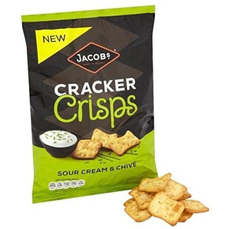 JACOBS CRACKER CRISPS SOUR CREAM & CHIVE