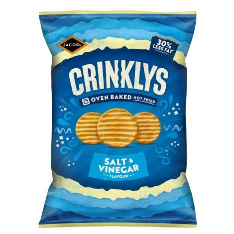 JACOBS CRINKLYS SALT & VINEGAR