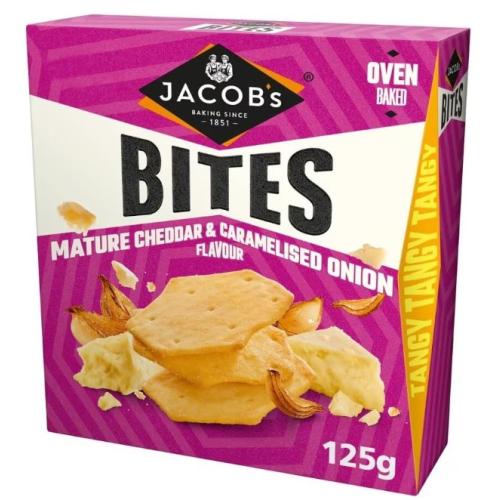 Jacob's Bites - Mature Cheddar and Caramelized Onion