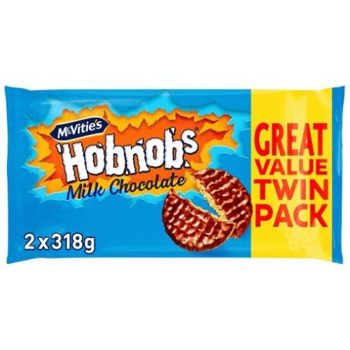 McVitie's Hobnobs Milk Chocolate Twin Pack