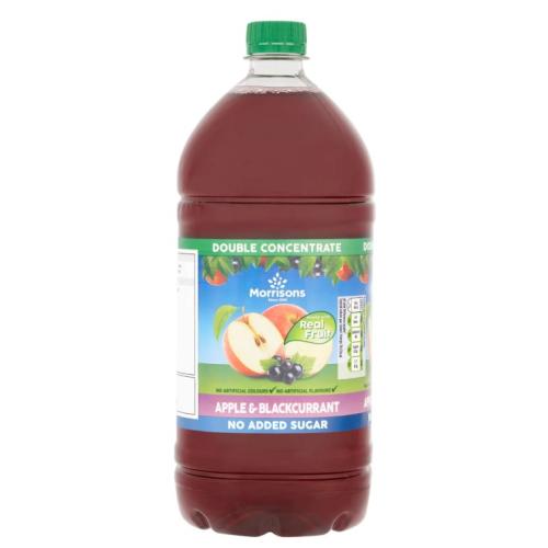 Morrisons Apple & Blackcurrant Squash Double Concentrate