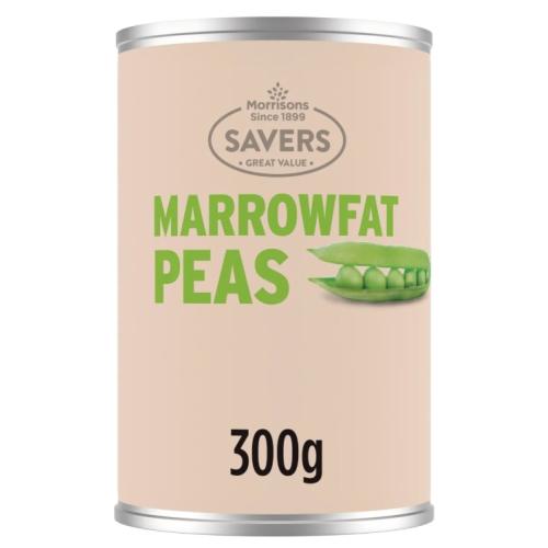 MORRISONS SAVERS MARROWFAT PEAS 300G