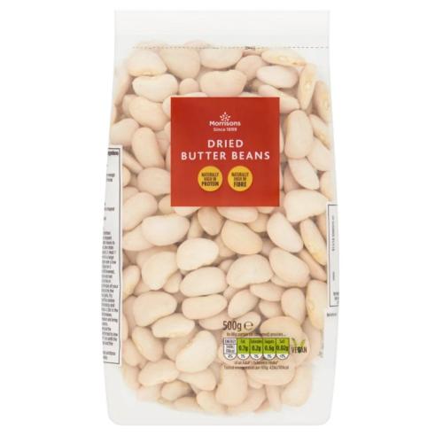 MORRISONS BUTTER BEANS 500G