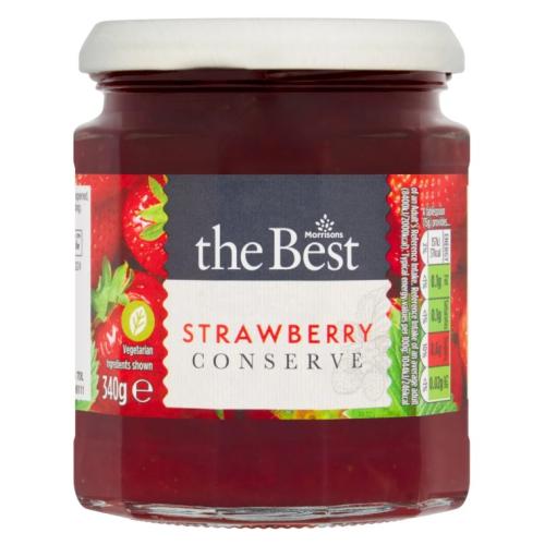 MORRISONS THE BEST STRAWBERRY CONSERVE 340G