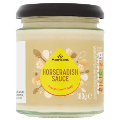 MORRISONS HORSERADISH SAUCE 180G