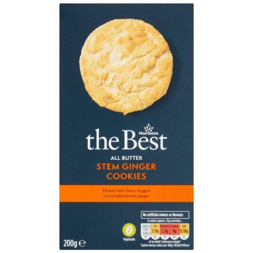 MORRISONS THE BEST STEM GINGER COOKIES 200G
