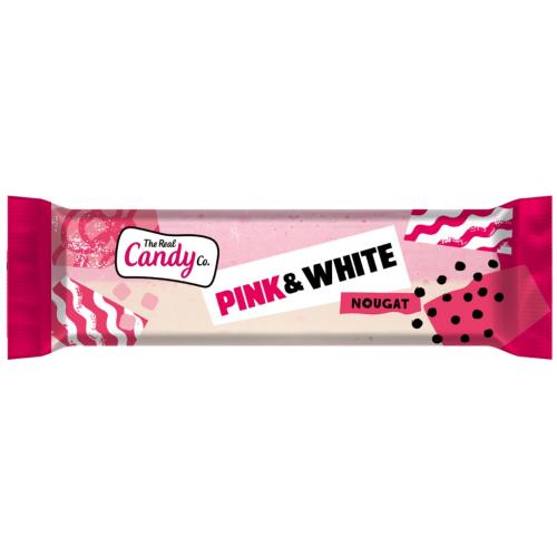 The Real Candy Co Pink & White Nougat Bar