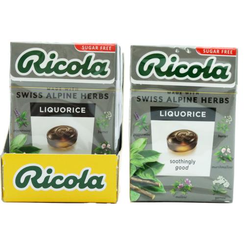 Ricola Herbal Liquorice Sugar Rree
