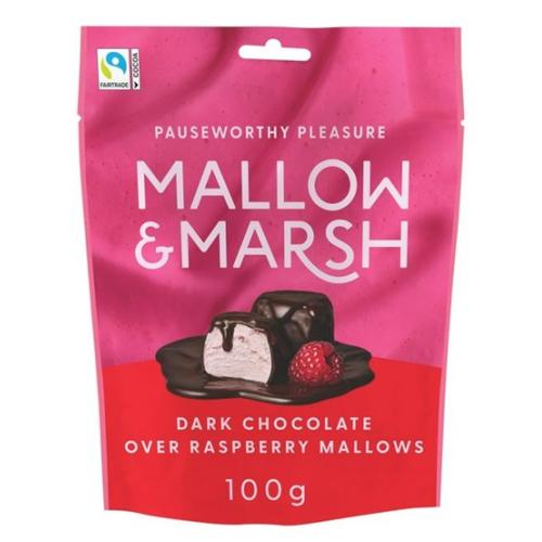 Mallow & Marsh Pouch - Raspberry in Dark Chocolate