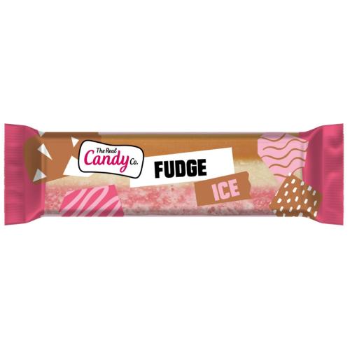 The Real Candy Co. Coconut Ice Bar - Layer of Fudge