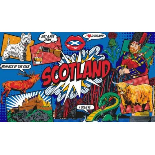 Tea Towels - Scotland Pop Art