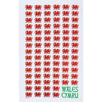 Tea Towels - Wales Red Dragon