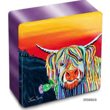 Dean's Steven Brown Square Tin - Scottie Mccoo Shortbread Rounds