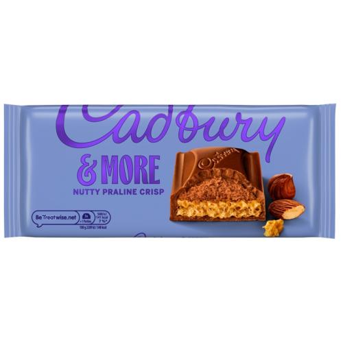 Cadbury & More Chocolate Bar - Nutty Praline Crisp