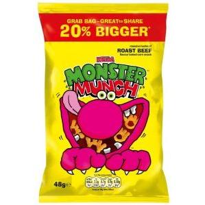 Walkers Monater Munch -  Mega Roast Beef