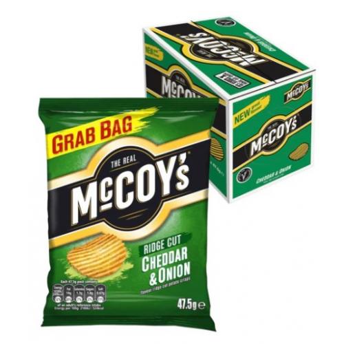 Crisps McCoys Cheddar and Onion 26 x 47.5g