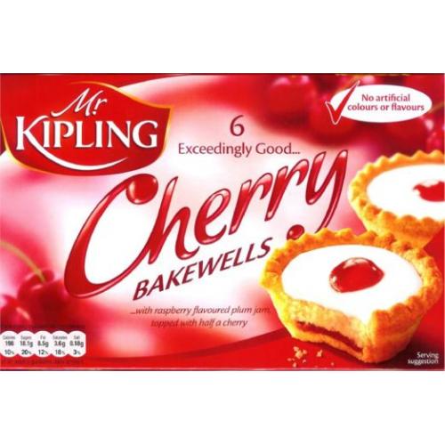 Cakes Mr. Kipling Cherry Bakewells 10 x 6 pk x 276g