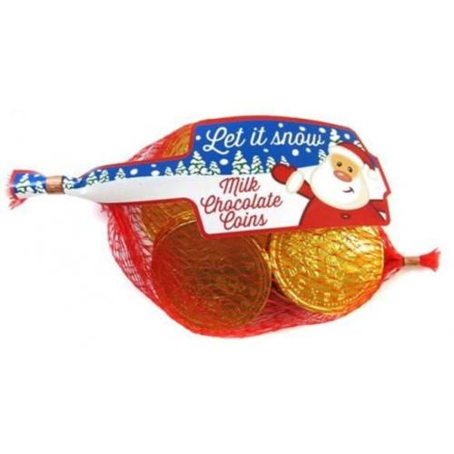 Coins - Milk Chocolate in Nets (tubs) - 6 Pack